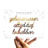 Geboren voor altijd lief te hebben - A5 zelfklevende quote
